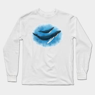 Humpback Mother & Calf Long Sleeve T-Shirt